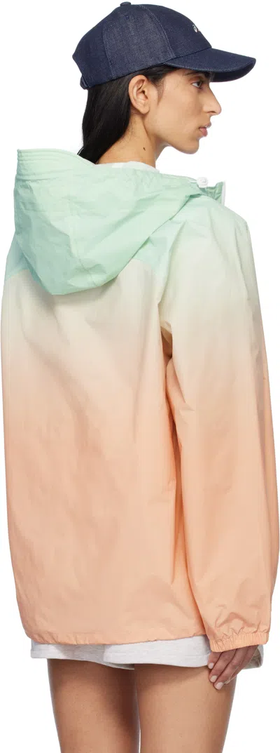 Apc Blue & Pink Asics Edition Meadow Jacket In Saa Multicolore