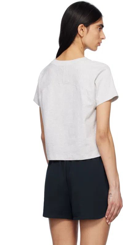 Apc Gray Asics Edition Cloud T-shirt In Plb Heathered Light