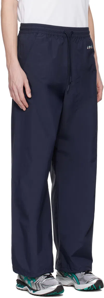 Apc Navy Asics Edition Haze Trousers In Iak Dark Navy