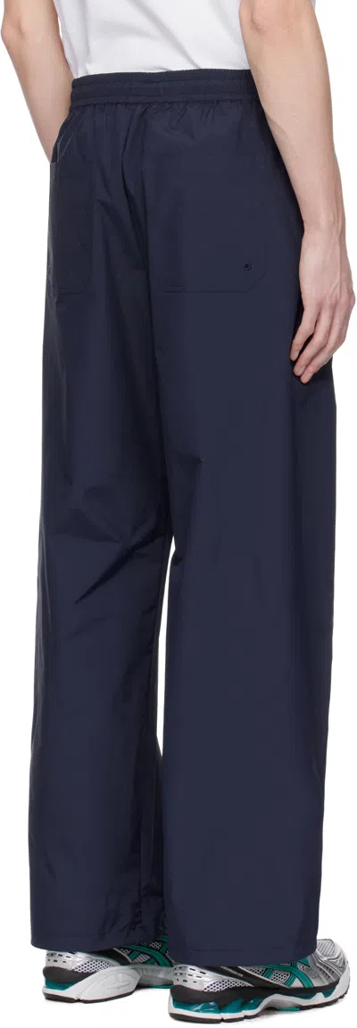 Apc Navy Asics Edition Haze Trousers In Iak Dark Navy