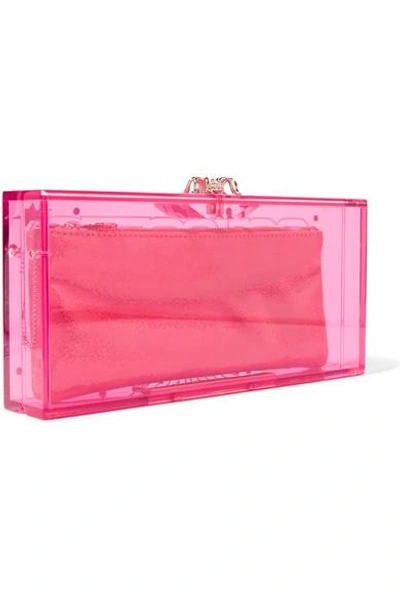 Shop Charlotte Olympia Galactic Penelope Embellished Perspex Clutch