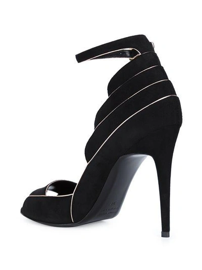 Shop Pierre Hardy Ankle Strap Sandals - Black
