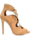 Tabitha Simmons 110mm Reed Suede Lace-up Boots In Neutrals