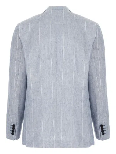 Colamarino Linen Blazer In Blue