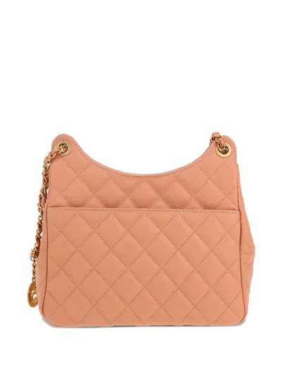 Pre-owned Chanel Leather Shoulder In Pink