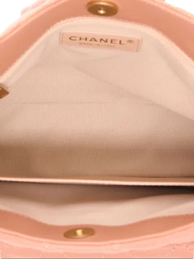 Pre-owned Chanel Leather Shoulder In Pink