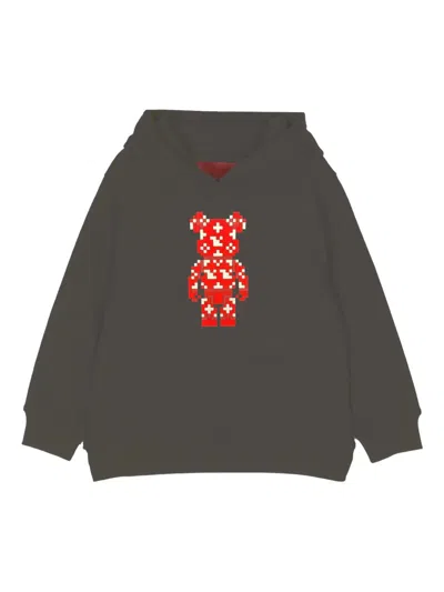 Mostly Heard Rarely Seen 8-bit Mini Bear-print Hoodie In Grey
