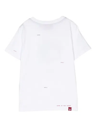 Mostly Heard Rarely Seen 8-bit Mini Snake Years T-shirt In White