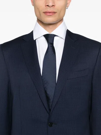 Canali Wool Suit In Blue