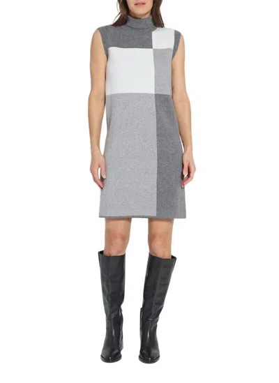 Lyssé Emerie Sweater Dress In Festive Allure Check In Multi