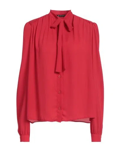 Cristinaeffe Woman Shirt Red Size M Polyester In Red