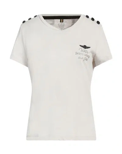 Aeronautica Militare Woman T-shirt Off White Size M Cotton In Off White