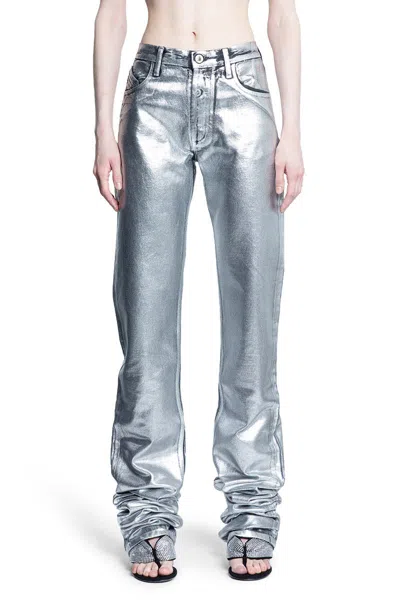 Attico The  Jeans In Silver
