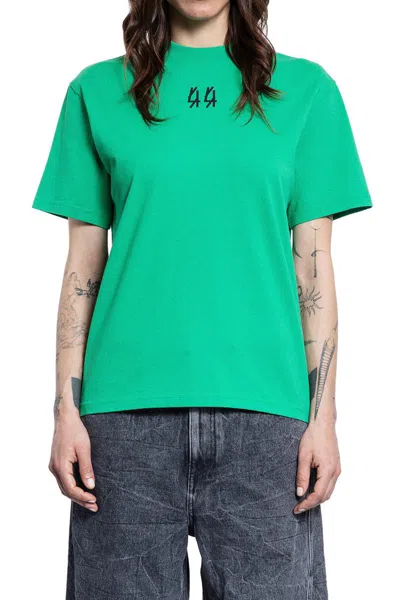 44 Label Group Solid Classic Tee In Green + 44 Solid Black