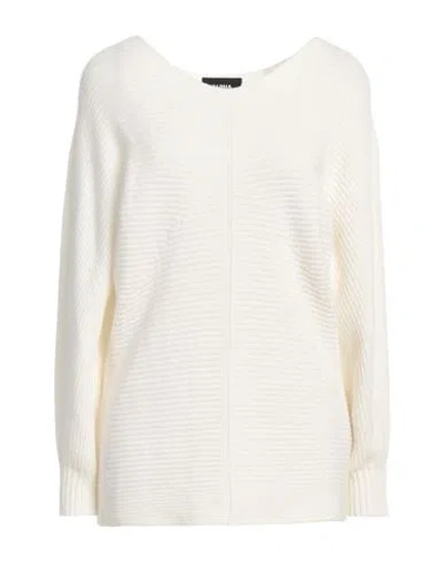 Alpha Studio Woman Sweater Ivory Size 10 Recycled Wool, Ecovero Viscose, Recycled Polyamide, Recycle In White