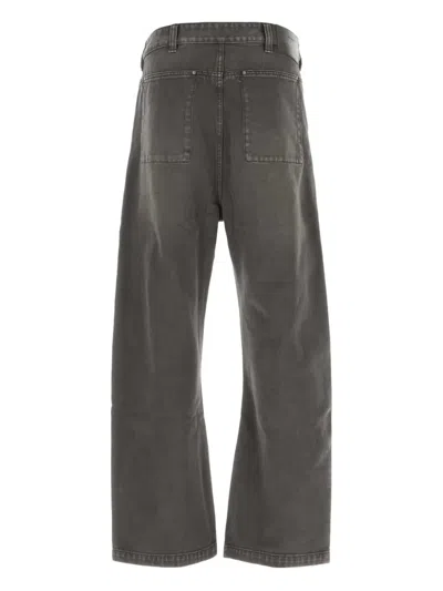 Entire Studios Dark Grey Denim Jeans In Gray