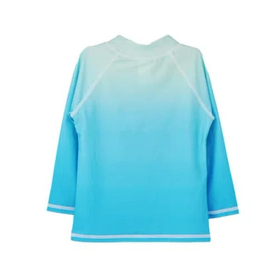 Flap Happy Sustainably Made Upf 50+ Kids' Graphic Rash Guard Swim Top In Coco Beach Turtles