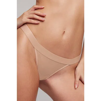 Negative Underwear Sieve Thong In Buff