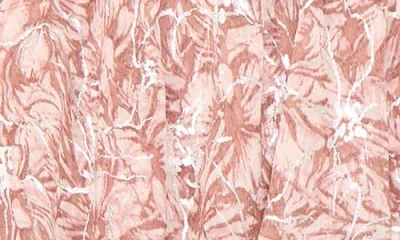 Halogenr Halogen(r) Floral Flutter Sleeve Tiered Maxi Dress In Coco Mauve