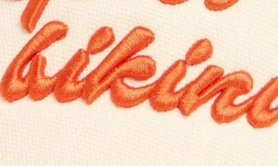 L*space Lspace Newport Snapback Baseball Cap In Grapefruit/cream