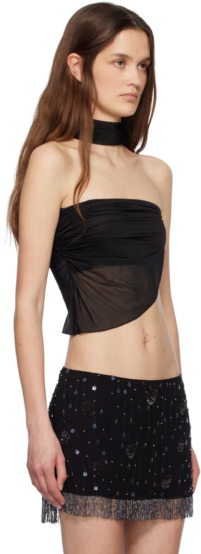 Mirror Palais Deity Top In Black (fbk)