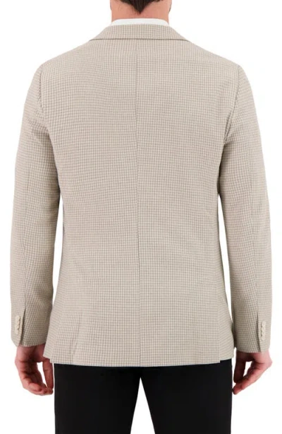 Victor Emmanuel Unstructured Comfort Knit Cotton Blend Sport Coat In Tan