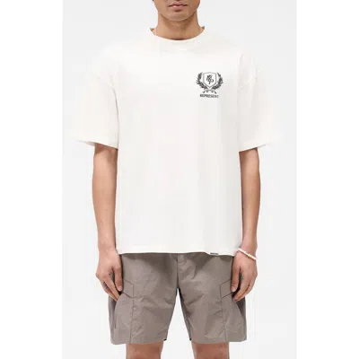 Represent White T-shirt With Logo Crest In Multicolor