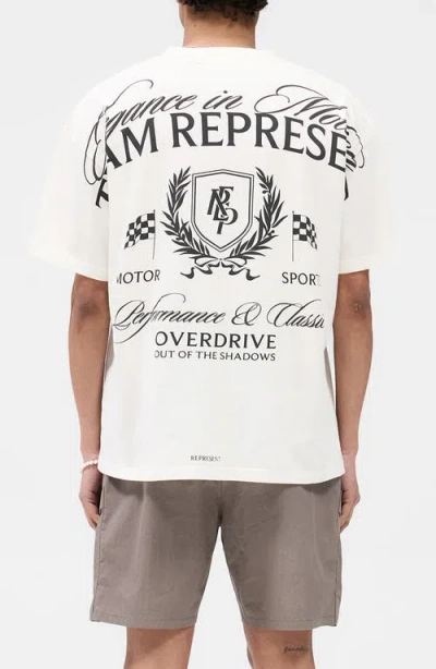 Represent White T-shirt With Logo Crest In Multicolor