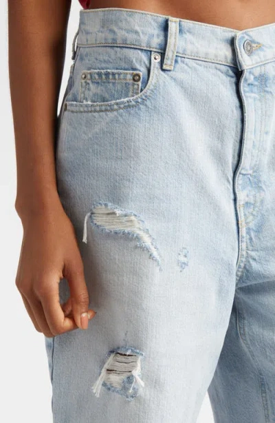 Golden Goose Marsha Denim Shorts In Cloud Blue