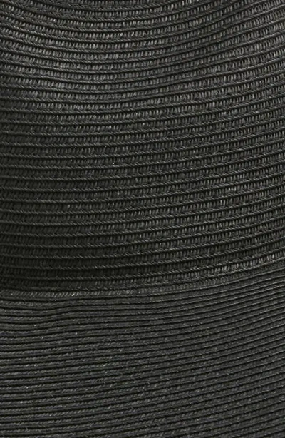 Nordstrom Packable Straw Panama Hat In Black