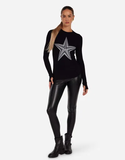 Lauren Moshi Mckinley Pinwheel Stars In Black