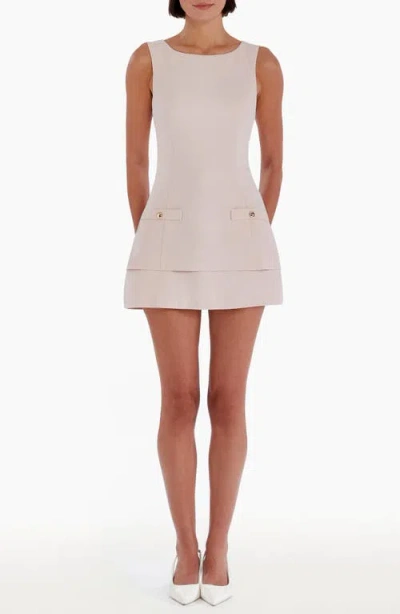 Amanda Uprichard Maven Sleeveless Skort Romper In Mochi