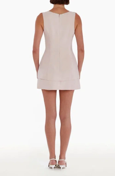 Amanda Uprichard Maven Sleeveless Skort Romper In Mochi