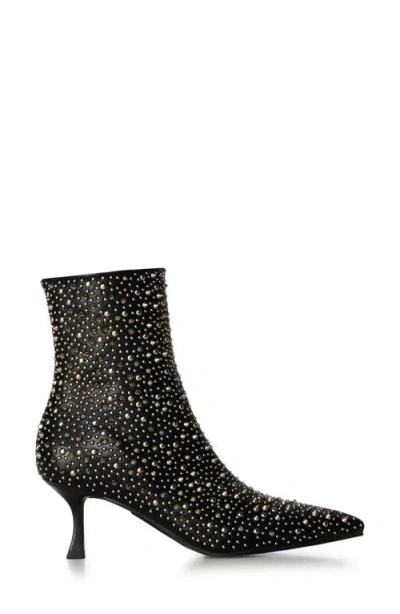 Azalea Wang Ridley Studded Pointed Toe Bootie In Black