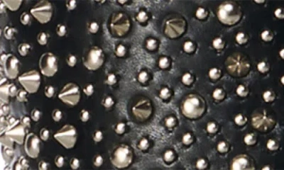 Azalea Wang Ridley Studded Pointed Toe Bootie In Black