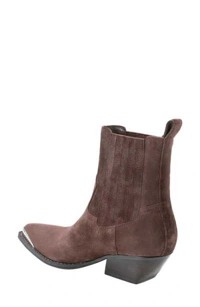 Marc Fisher Ltd Pryce Pointy Toe Bootie In Dark Brown