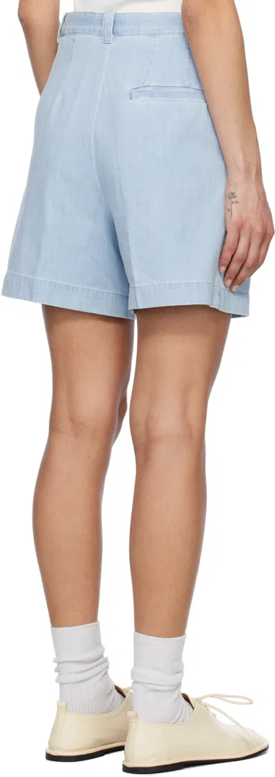 Apc A.p.c. Shorts In Iav Pale Blue