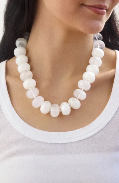 Baublebar Joan Semi-precious Necklace In White