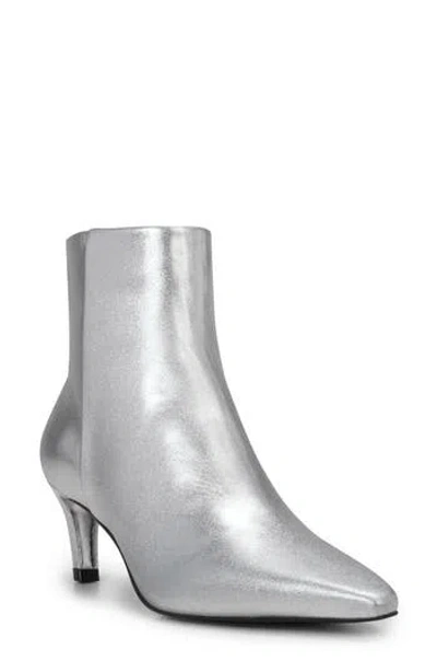 Vince Camuto Quinley Pointed Toe Bootie In Silver Metnap