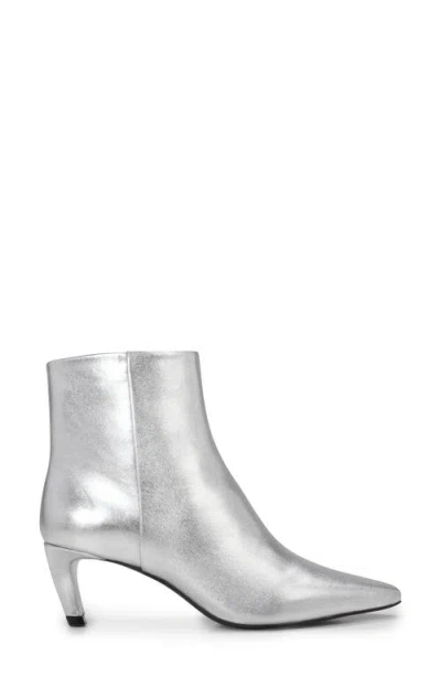 Vince Camuto Quinley Pointed Toe Bootie In Silver Metnap