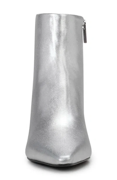 Vince Camuto Quinley Pointed Toe Bootie In Silver Metnap