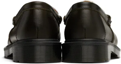 Dr. Martens Penton Two-tone Penny Loafer In Olive And White Classic Calf