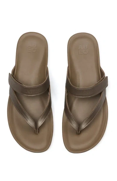 Abeo Oasis Thong Sandal In Fossil - Regular