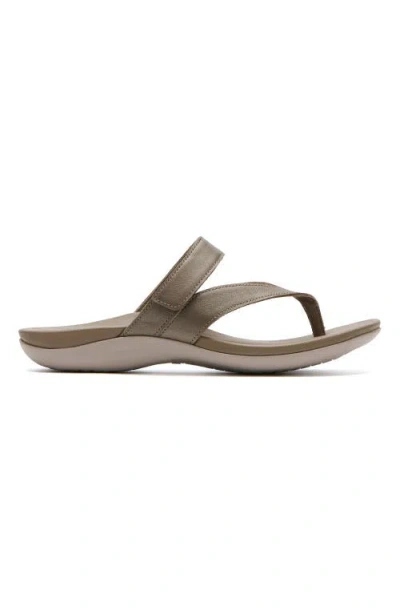 Abeo Oasis Thong Sandal In Fossil - Regular