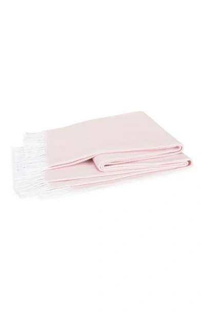 Matouk Pezzo Throw Blanket In Pink
