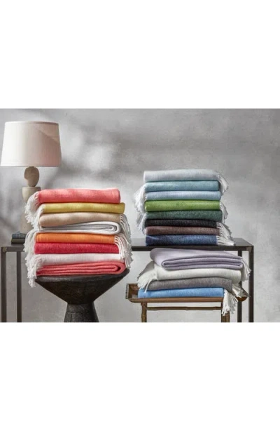 Matouk Pezzo Throw Blanket In Hazy Blue