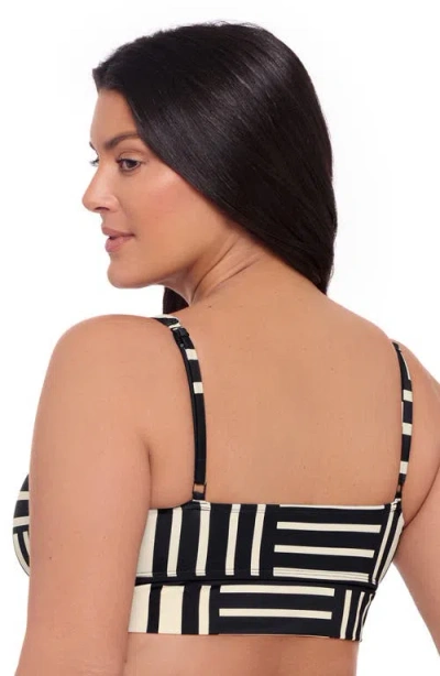 S3 U-wire Adjustable Midkini Swim Top In Chic Crossing