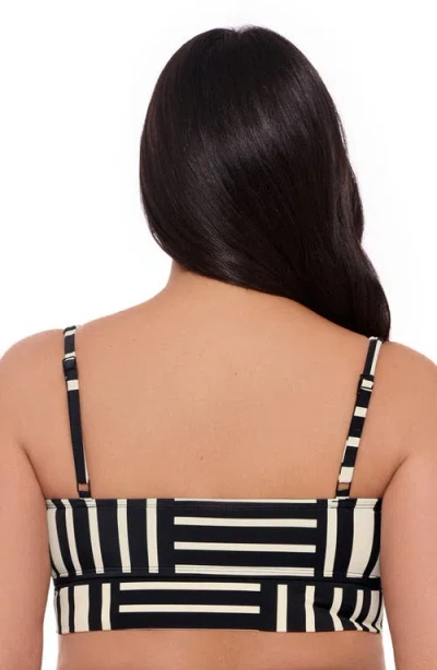 S3 U-wire Adjustable Midkini Swim Top In Chic Crossing