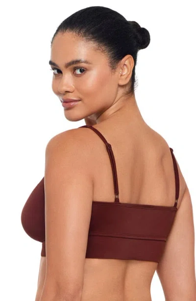 S3 U-wire Adjustable Midkini Swim Top In Sangria