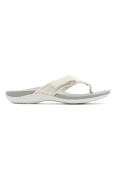 Abeo Oasis Sport Flip Flop In White - Regular